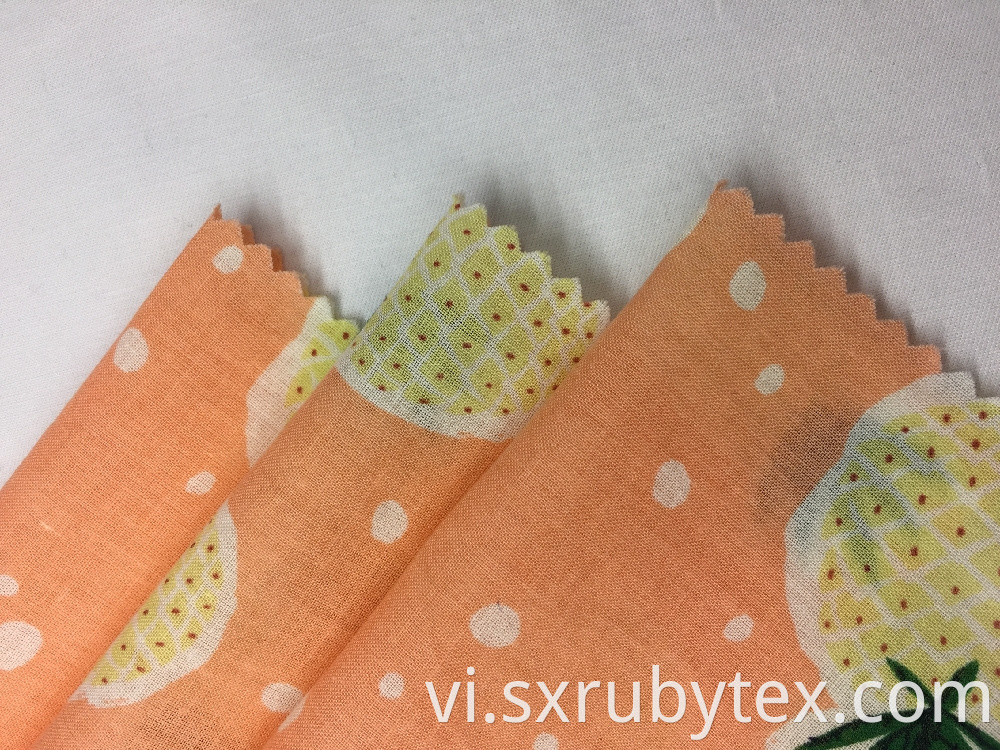 60s Cotton Voile Print Fabric